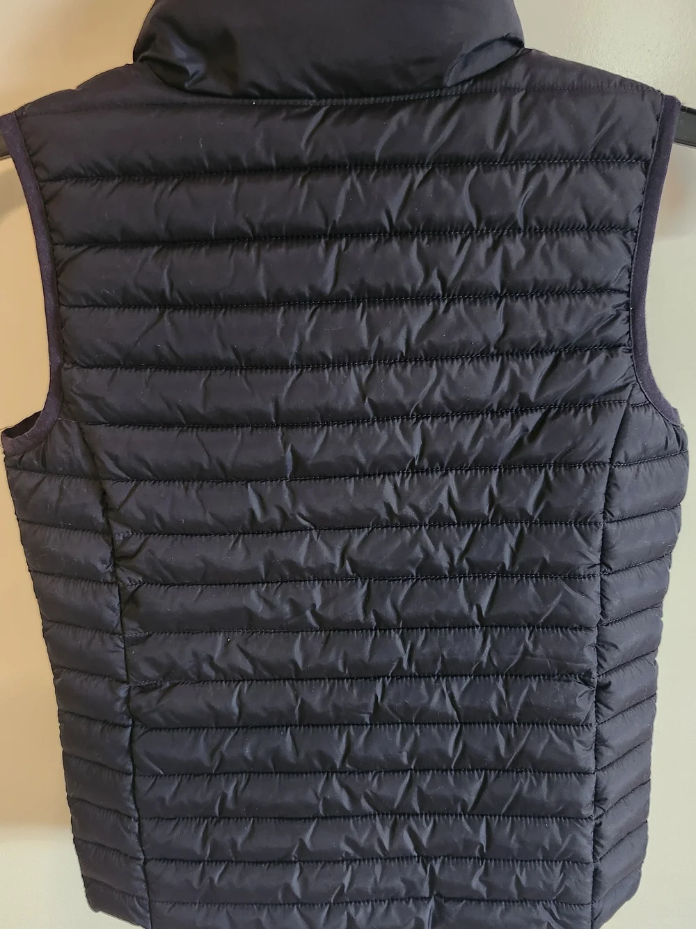 Joules Navy Quilted Kids Vest with Red Trim